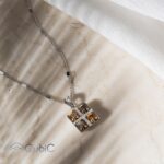 گردنبند برنج مربع