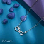 گردنبند نقره زنانه کوبیک